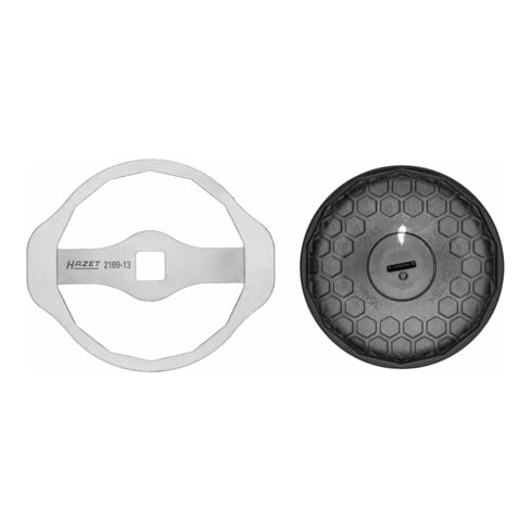 HAZET Chiavi per filtro olio 2169-13, Attacco quadro, cavo, 12,5mm (1/2"), Profilo attacco esterno a 14 lati, 107mm