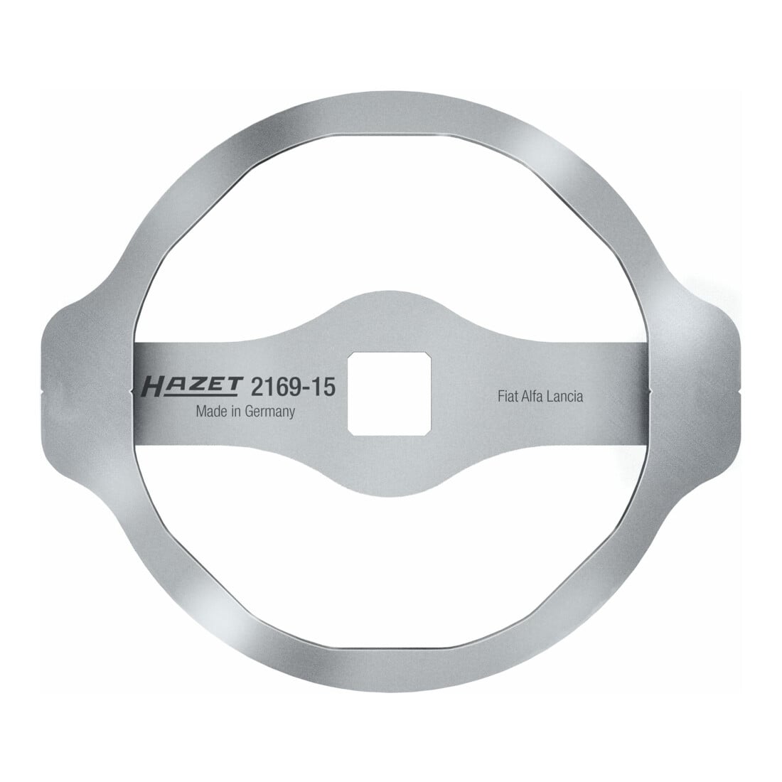HAZET Chiavi per filtro olio 2169-15, Attacco quadro, cavo, 12,5mm (1/2"), Profilo attacco esterno a 8 lati, 105mm