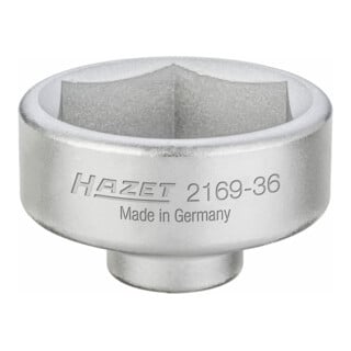 HAZET Chiavi per filtro olio 2169-36, Attacco quadro, cavo, 10mm (3/8"), Profilo esagonale esterno, 49.5mm