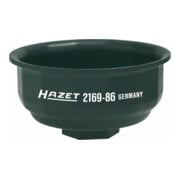 HAZET Chiavi per filtro olio 2169-86, Attacco quadro, cavo, 12,5mm (1/2"), Profilo scanalato, 97mm