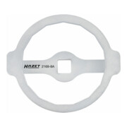 HAZET Chiavi per filtro olio 2169-8A, Attacco quadro, cavo, 12,5mm (1/2"), Profilo attacco esterno a 15 lati, 105mm-4