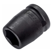 HAZET Clé à chocs machine douille 903SLG6-21, 1/2 pouce (12,5 mm) carré, 24 mm hexagone extérieur, profil traction, SW 21 mm
