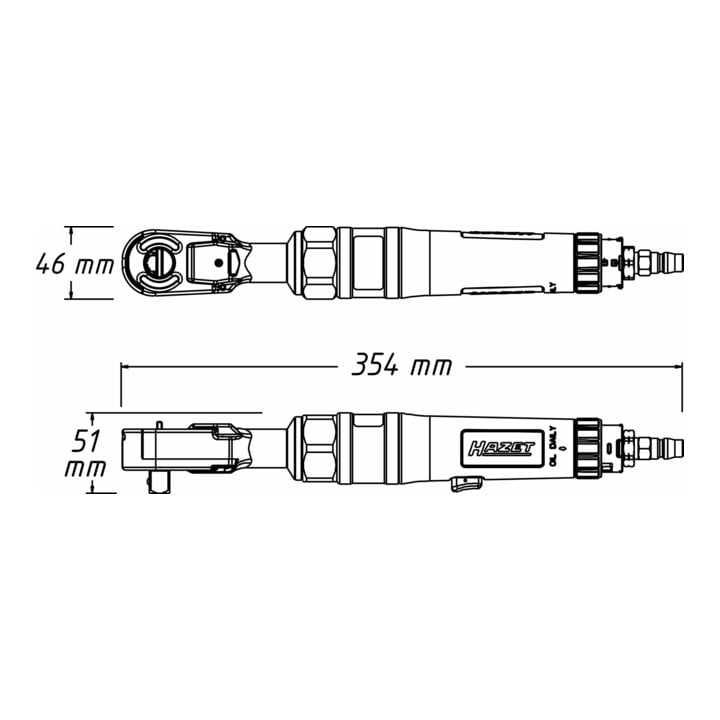 HAZET Clé à rochets de haute capacité 9022P-1