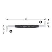 HAZET Clé mâle coudée 819-PH1+PH2 ∙ Profil Phillips PH ∙ 20 mm-3