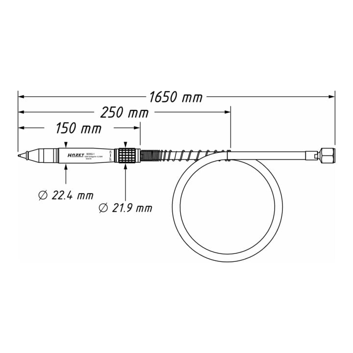 HAZET Crayon à graver 9035G-1