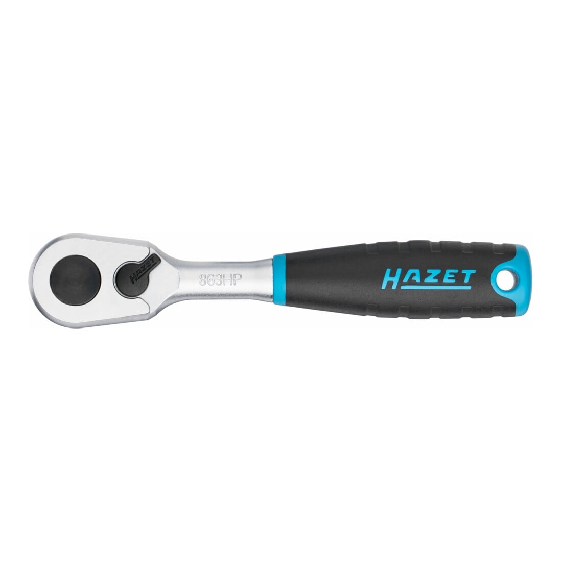 HAZET Cricchetto reversibile a dentatura fine HiPer 863HP quadro pieno 6,3mm, 1/4"