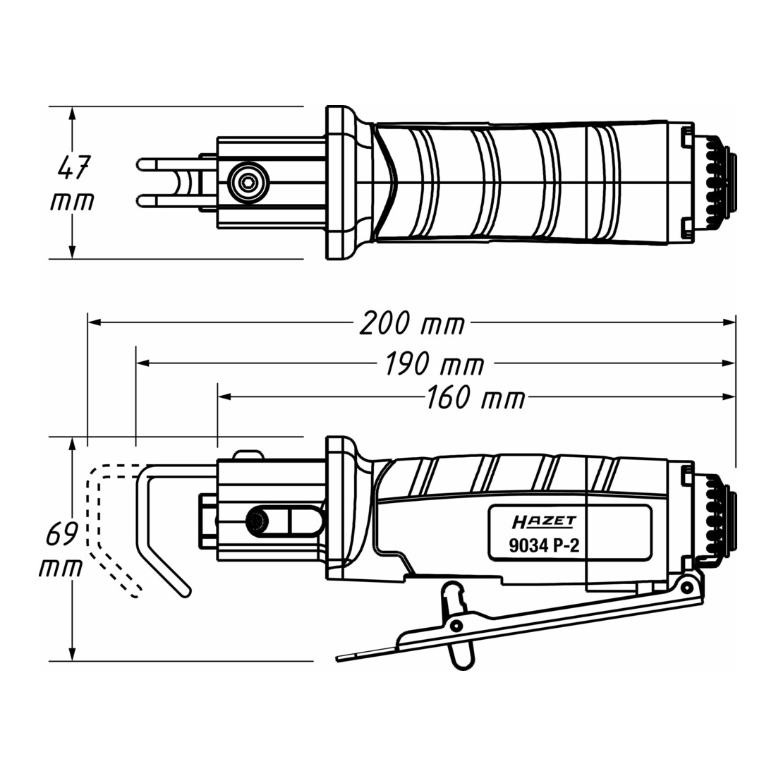 HAZET decoupeerzaag 9034P-2