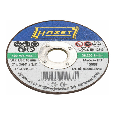 HAZET Disques à tronçonner · ∅ 50 mm 9033M-07/10