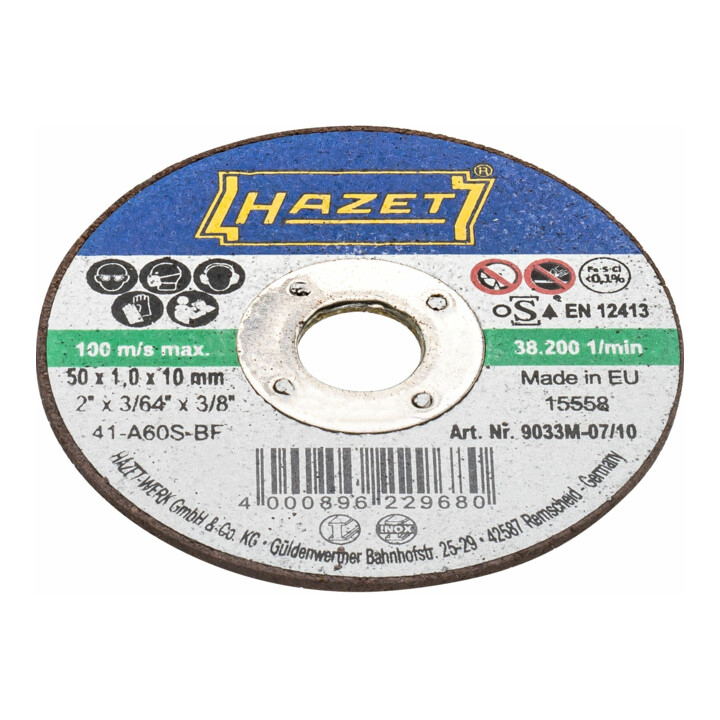 HAZET Disques à tronçonner · ∅ 50 mm 9033M-07/10