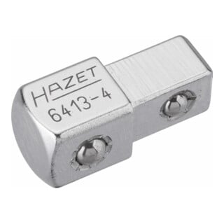 HAZET Doorsteekvierkant 6413-4 ∙ Vierkant massief 10 mm (3/8 inch) ∙ Vierkant massief 12,5 mm (1/2 inch)