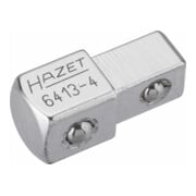 HAZET Doorsteekvierkant 6413-4 ∙ Vierkant massief 10 mm (3/8 inch) ∙ Vierkant massief 12,5 mm (1/2 inch)