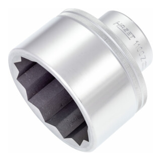 HAZET Doppel-6-Kant-Steckschlüssel-Einsatz 1100Z-80 s: 80 mm Vierkant hohl 25 mm (1")
