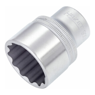 HAZET Doppel-6-Kant-Steckschlüssel-Einsatz 900AZ s: 1.3/16" Vierkant hohl 12,5 mm (1/2")