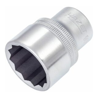 HAZET Doppel-6-Kant-Steckschlüssel-Einsatz 900AZ s: 1" Vierkant hohl 12,5 mm (1/2")