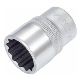 HAZET Doppel-6-Kant-Steckschlüssel-Einsatz 900AZ s: 25/32" Vierkant hohl 12,5 mm (1/2")