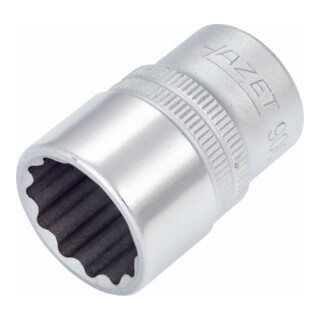 HAZET Doppel-6-Kant-Steckschlüssel-Einsatz 900AZ s: 3/4" Vierkant hohl 12,5 mm (1/2")