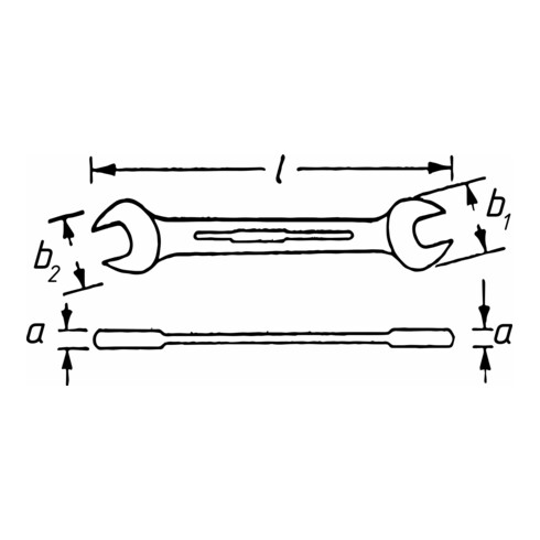 HAZET Doppel-Maulschlüssel 450N