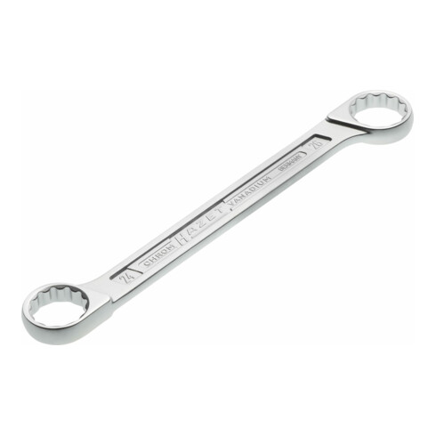HAZET Doppel-Ringschlüssel 610N-24X26 Außen-Doppel-Sechskant-Tractionsprofil 24 x 26 mm