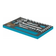 HAZET doppenset 163-57/56 vierkant hol 12,5 mm (1/2 inch), vierkant hol 6,3 mm (1/4 inch) binnenzeskant profiel, sleuf profiel, kruissleuf profiel PH, Pozidriv profiel PZ, buitenzeskant tractie-3