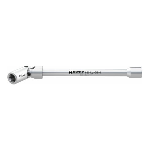 HAZET Dopsleutel ∙ TORX® 850LG-GE10 ∙ Vierkant hol 6,3 mm (1/4 inch) ∙ Buiten-TORX®-profiel ∙ E10