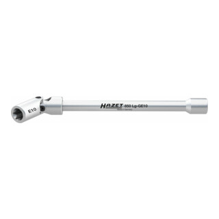 HAZET Dopsleutel ∙ TX 850LG-GE10 ∙ Vierkant hol 6,3 mm (1/4 inch) ∙ Buiten-TX-profiel ∙ E10