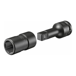 HAZET Dopsleutel FORD wielschroefverbinding 900SLG-18X20/2 ∙ Vierkant hol 12,5 mm (1/2 inch) ∙ Buiten-zeskant-tractieprofiel ∙ 18 x 20 ∙ Aantal gereedschappen: 2