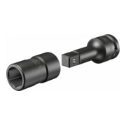 HAZET Dopsleutel FORD wielschroefverbinding 900SLG-18X20/2 ∙ Vierkant hol 12,5 mm (1/2 inch) ∙ Buiten-zeskant-tractieprofiel ∙ 18 x 20 ∙ Aantal gereedschappen: 2