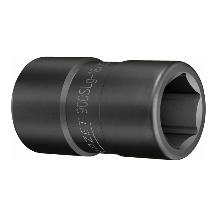 HAZET Dopsleutel FORD wielschroefverbinding 900SLG-18X20 ∙ Vierkant hol 12,5 mm (1/2 inch) ∙ Buiten-zeskant-tractieprofiel ∙ 18 x 20 mm