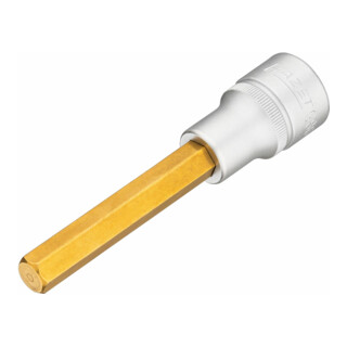 HAZET Dopsleutelbit 986L-10 ∙ Vierkant hol 12,5 mm (1/2 inch) ∙ Binnen-zeskant-profiel ∙ 10 mm