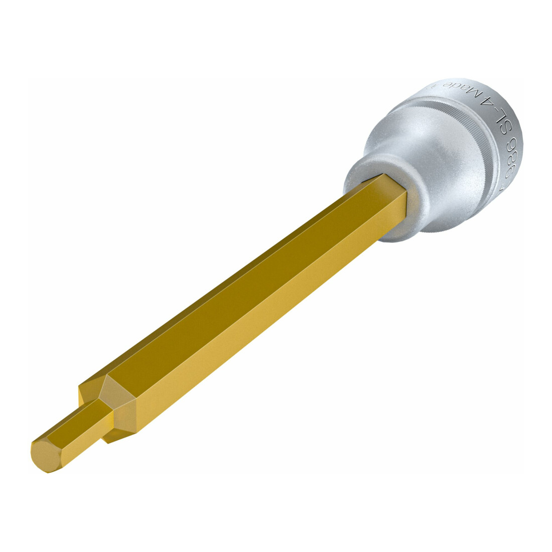 HAZET Dopsleutelbit 986SL-4 ∙ Vierkant hol 12,5 mm (1/2 inch) ∙ Binnen-zeskant-profiel ∙ 4 mm