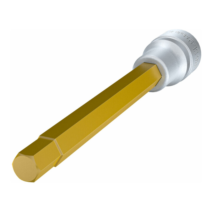 HAZET Dopsleutelbit 986SL-9 ∙ Vierkant hol 12,5 mm (1/2 inch) ∙ Binnen-zeskant-profiel ∙ 9 mm
