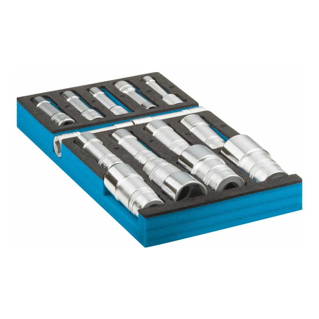 HAZET dopsleutelset 163-459/15 vierkant hol 12,5 mm (1/2 inch) buitenzeskant tractieprofiel 10 - 32 Aantal gereedschappen: 15