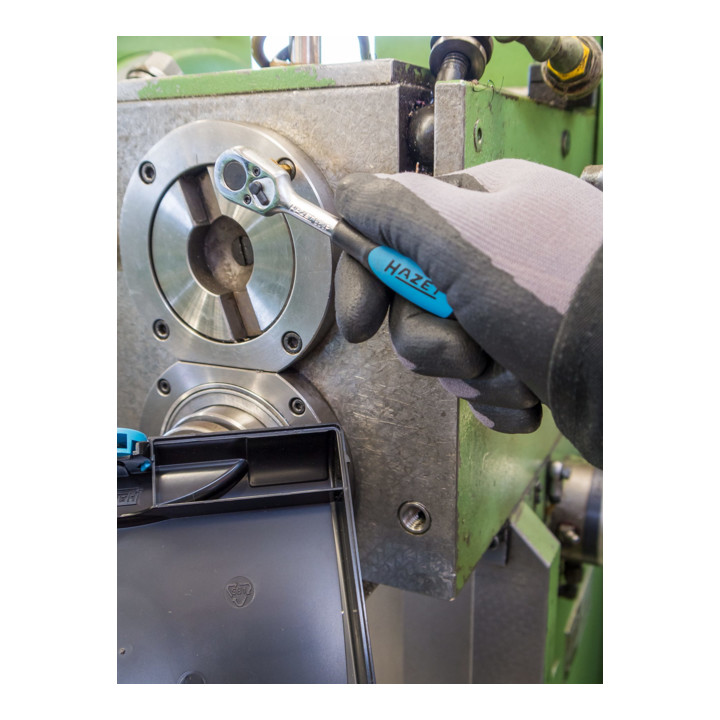 HAZET dopsleutelset 854 vierkant hol 6,3 mm (1/4 inch) buitenzeskant tractieprofiel, binnenzeskant profiel, kruissleuf profiel PH, Pozidriv profiel PZ, sleuf profiel Aantal gereedschappen: 30