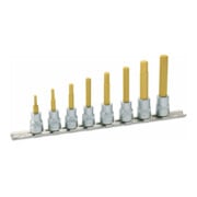 HAZET Dopsleutelset 8801/8H ∙ Vierkant hol 10 mm (3/8 inch) ∙ Binnen-zeskant-profiel ∙ 3 – 10 ∙ Aantal gereedschappen: 8