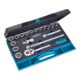 HAZET dopsleutelset 932/18 vierkant hol 12,5 mm (1/2 inch) buitenzeskant tractieprofiel Aantal gereedschappen: 18