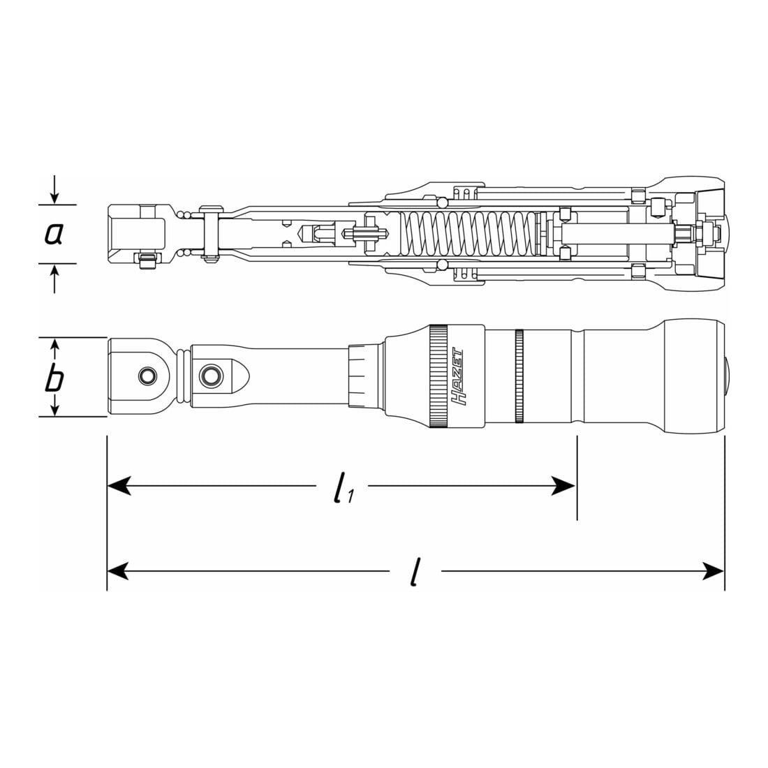 HAZET Drehmomentschlüssel System 5000-2 CT, mit Umschaltknarre