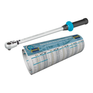 HAZET Drehmoment-Schlüssel SYSTEM 5000-2 CT (mit Umschaltknarre) 40 - 200 Nm 5122-2CT150-1 Nm min-max: 40 - 200 Nm Toleranz: 3% Vierkant massiv 12,5 mm (1/2 Zoll)