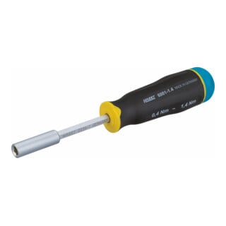 HAZET Drehmoment-Schraubendreher 6001-1.4/3 Nm min-max: 0.4 - 1.4 Nm Toleranz: 10% Sechskant hohl 6,3 (1/4 Zoll) Anzahl Werkzeuge: 3