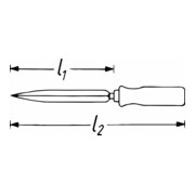 HAZET Driekantholschraper 821-2 ∙ 315 mm-5
