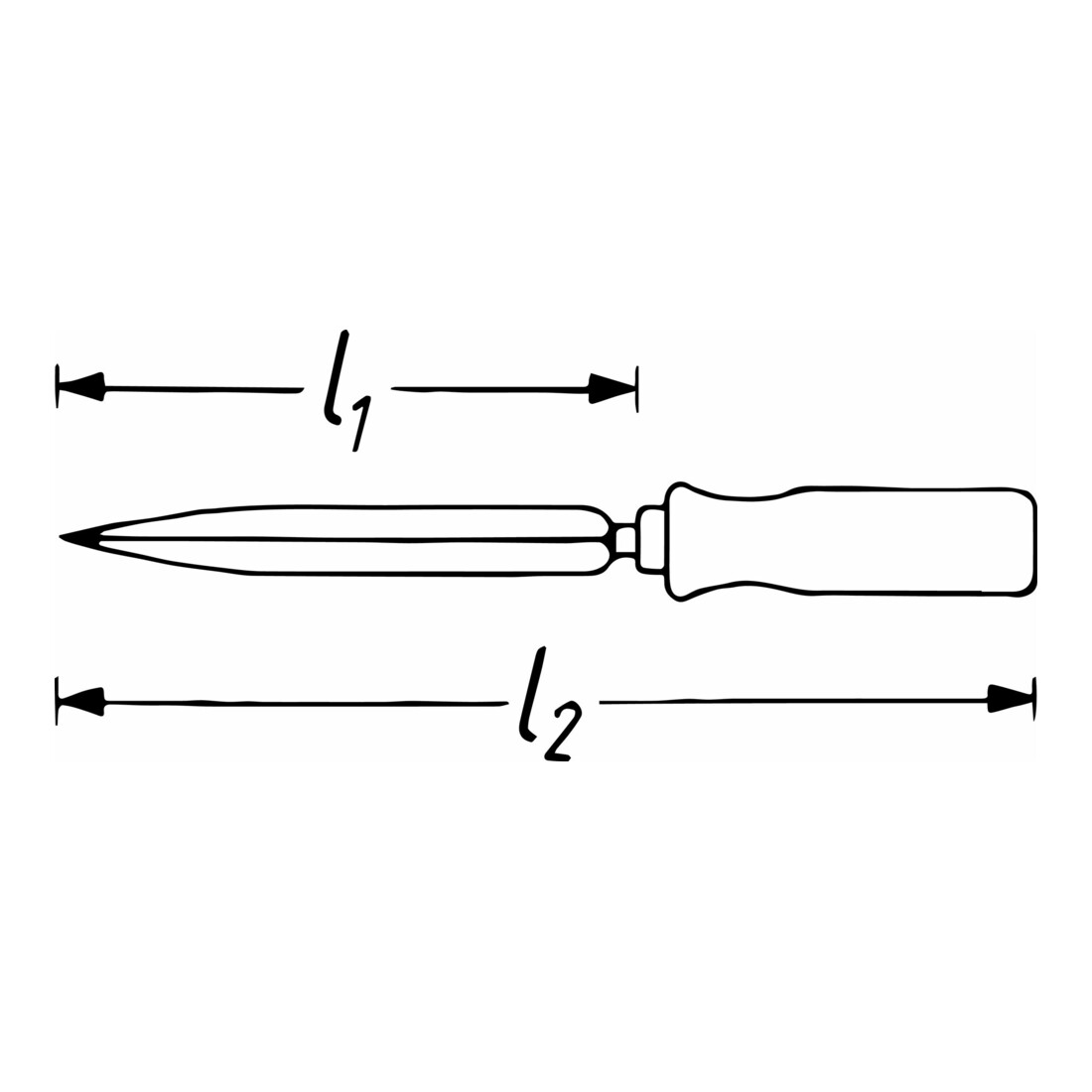 HAZET Driekantholschraper 821-2 ∙ 315 mm