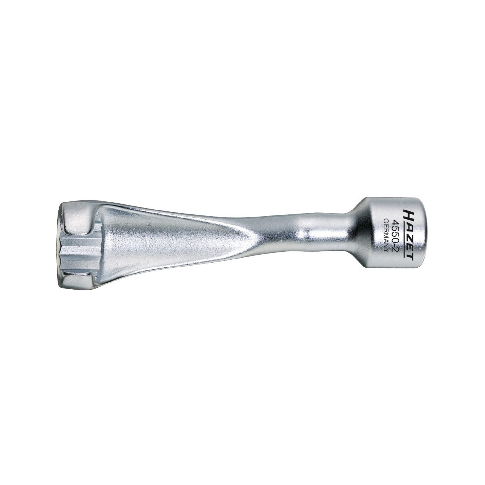 HAZET Einspritzleitungs-Schlüssel 4550-2 Vierkant hohl 12,5 mm (1/2 Zoll) Außen-Doppel-Sechskant Profil 19