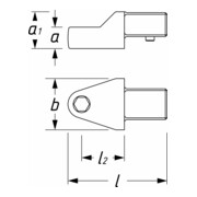 HAZET Einsteck-Halter für Bits 6420D Einsteck-Vierkant 14 x 18 mm Sechskant hohl 8 mm (5/16 Zoll)-3