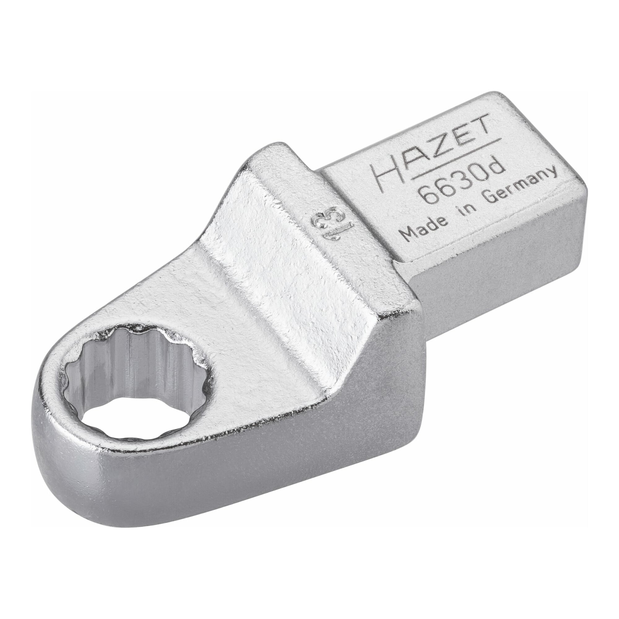 HAZET Einsteck-Ringschlüssel 6630D-13 Einsteck-Vierkant 14 x 18 mm Außen-Doppel-Sechskant-Tractionsprofil 13