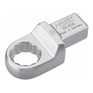 HAZET Einsteck-Ringschlüssel 6630D-19 Einsteck-Vierkant 14 x 18 mm Außen-Doppel-Sechskant-Tractionsprofil 19