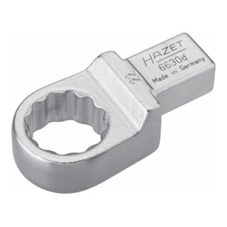 HAZET Einsteck-Ringschlüssel 6630D-22 Einsteck-Vierkant 14 x 18 mm Außen-Doppel-Sechskant-Tractionsprofil 22