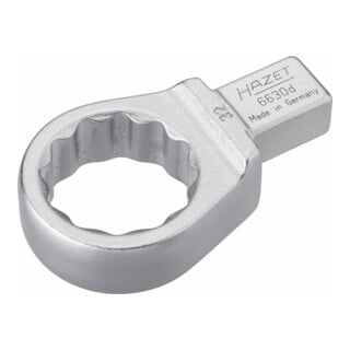 HAZET Einsteck-Ringschlüssel 6630D-32 Einsteck-Vierkant 14 x 18 mm Außen-Doppel-Sechskant-Tractionsprofil 32