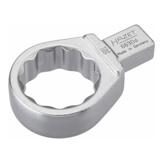 HAZET Einsteck-Ringschlüssel 6630D-36 Einsteck-Vierkant 14 x 18 mm Außen-Doppel-Sechskant-Tractionsprofil 36