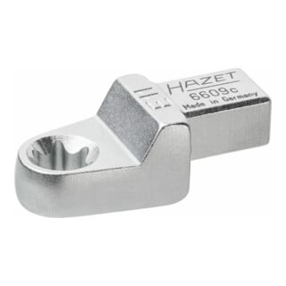 HAZET Einsteck TX Ringschlüssel 6609C-E11 Einsteck-Vierkant 9 x 12 mm Außen TX Profil E11