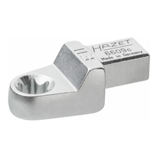 HAZET Einsteck TX Ringschlüssel 6609C-E11 Einsteck-Vierkant 9 x 12 mm Außen TX Profil E11