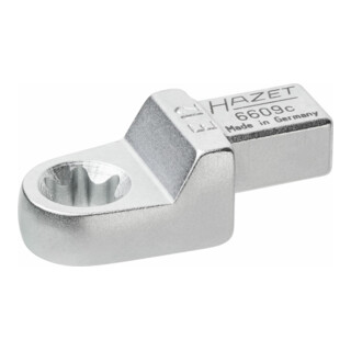 HAZET Einsteck TX Ringschlüssel 6609C-E12 Einsteck-Vierkant 9 x 12 mm Außen TX Profil E12